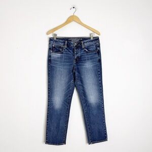 American Eagle Outfitters Boy Crop Stretch Jeans Size 8 Regular